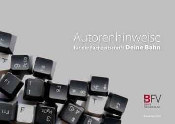 Autorenhinweise - Deine Bahn