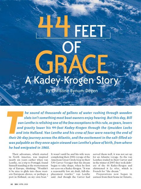 44 Feet of Grace... A Kadey-Krogen Story - Kadey-Krogen Yachts