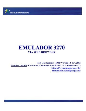 O que é o serviço de Emulação 3270 via Web browser