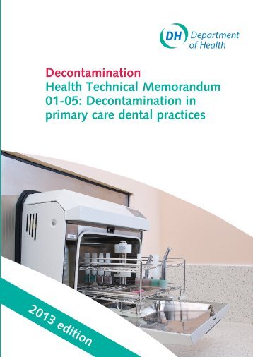 Decontamination in primary care dental practices - Gov.uk