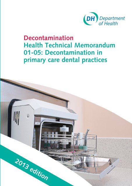 Decontamination in primary care dental practices - Gov.uk