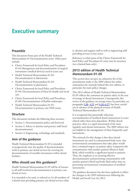 Decontamination in primary care dental practices - Gov.uk
