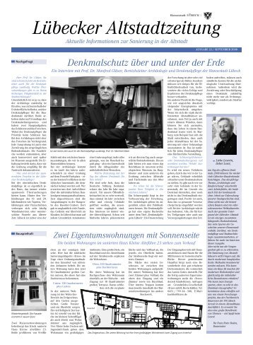 Lübecker Altstadtzeitung Aktuelle Informationen zur ... - Trave