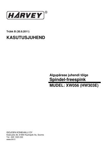 KASUTUSJUHEND Spindel-freespink