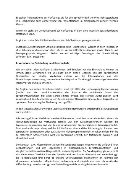 Sprachbildungskonzept Grundschule am Heidekampgraben 09 G 03