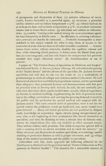 History of medical practice in Illinois - Bushnell Historical Society