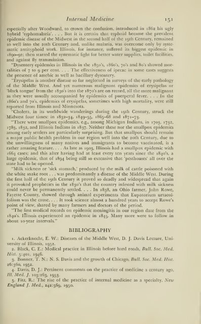 History of medical practice in Illinois - Bushnell Historical Society