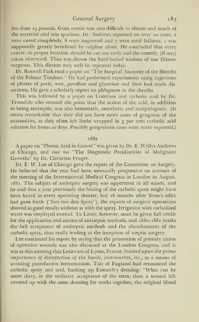 History of medical practice in Illinois - Bushnell Historical Society