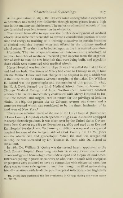 History of medical practice in Illinois - Bushnell Historical Society