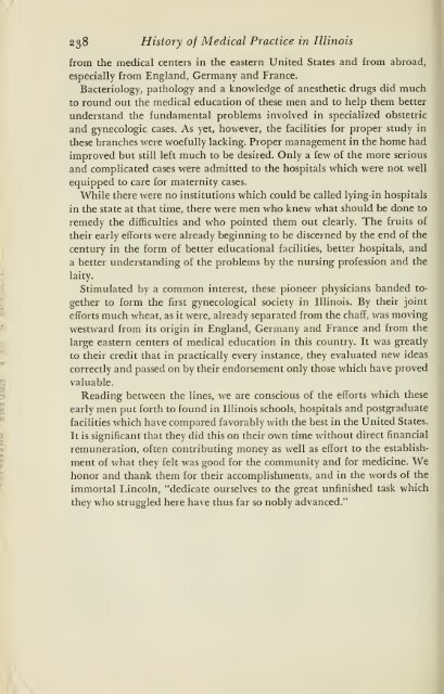 History of medical practice in Illinois - Bushnell Historical Society