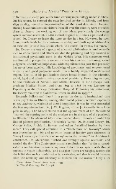 History of medical practice in Illinois - Bushnell Historical Society