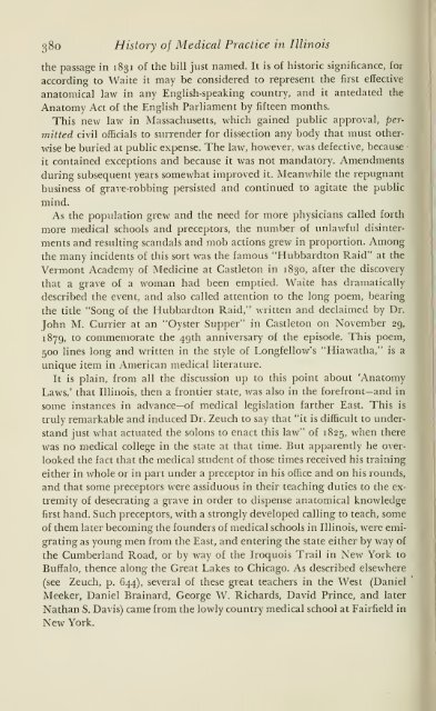 History of medical practice in Illinois - Bushnell Historical Society