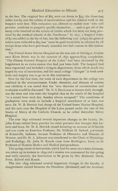 History of medical practice in Illinois - Bushnell Historical Society