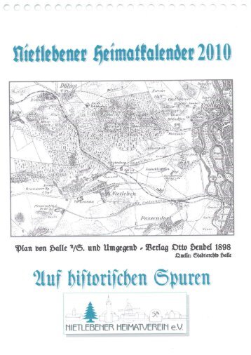 Heimatkalender 2010 - Nietlebener Heimatverein eV