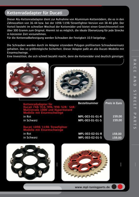 Katalog 2010 Ausgabe 8 auf Deutsch - MPL-Tuningparts