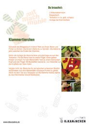 Klammertierchen - KiKANiNCHEN