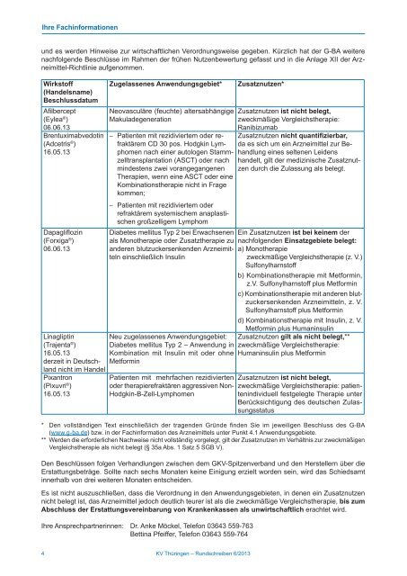 Rundschreiben 6/2013 - Kassenärztliche Vereinigung Thüringen