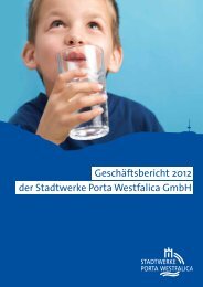 Geschäftsbericht 2012 der Stadtwerke Porta Westfalica GmbH