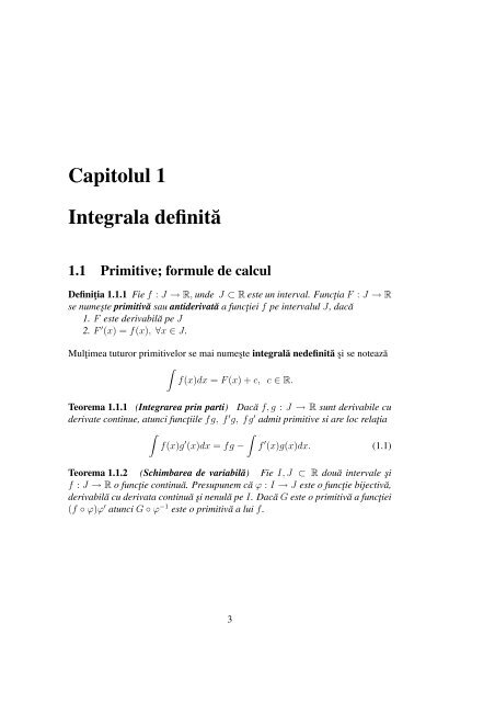 Integrale si ecuatii diferentiale.pdf - Profs.info.uaic.ro