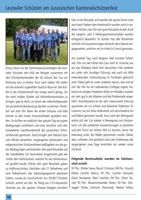 Das offizielle Monatsmagazin für Leutwil 10/ 2013 - dorfheftli