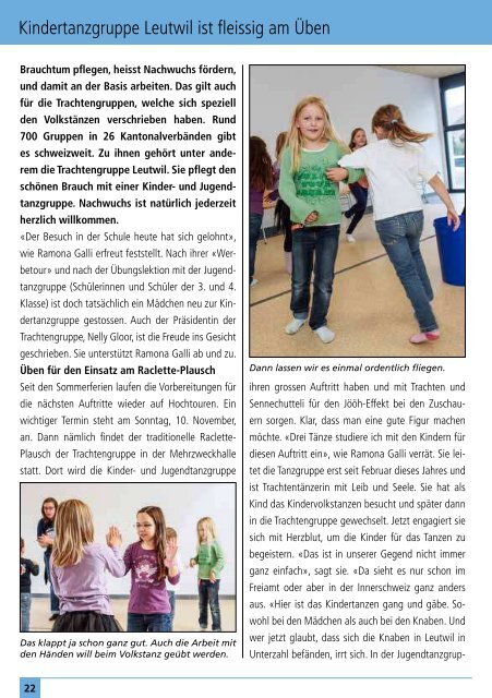 Das offizielle Monatsmagazin für Leutwil 10/ 2013 - dorfheftli