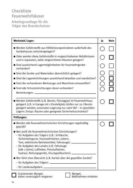 Sicherheit im Feuerwehrhaus - Freiwillige Feuerwehr Warburg