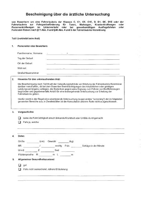 Formular Tauglichkeitsuntersuchung pdf