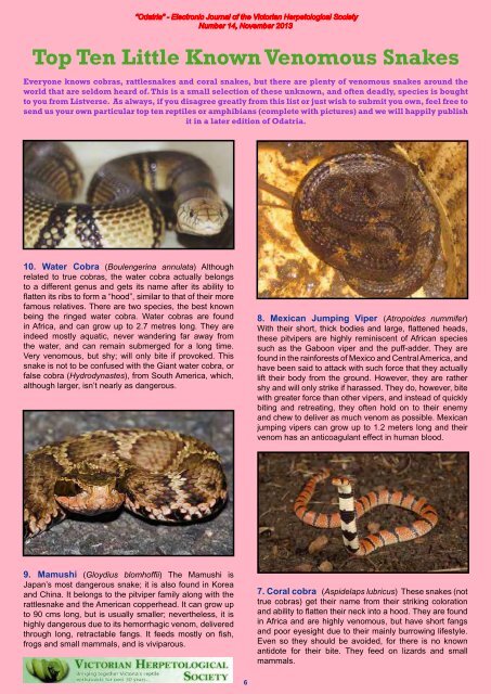 Odatria_14_NOV13 - Victorian Herpetological Society