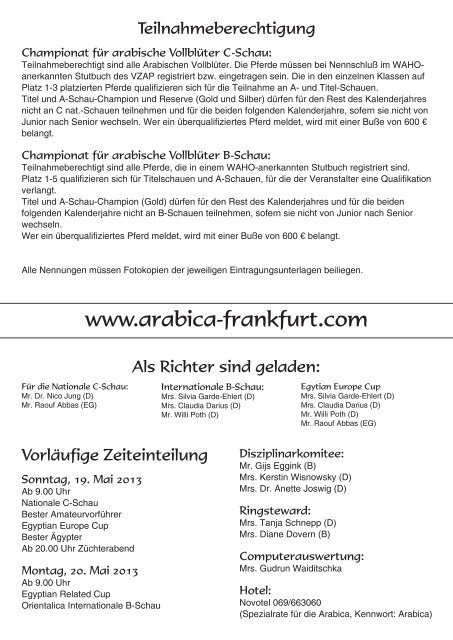 to download the 2013 Entry Form - Arabica Frankfurt