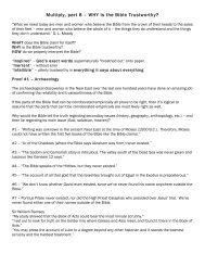 Multiply, part 8 – WHY Is the Bible Trustworthy? - McLean Bible ...