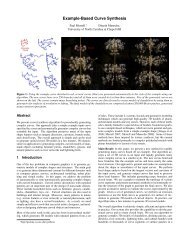 Example-Based Curve Synthesis - Computer Graphics Laboratory