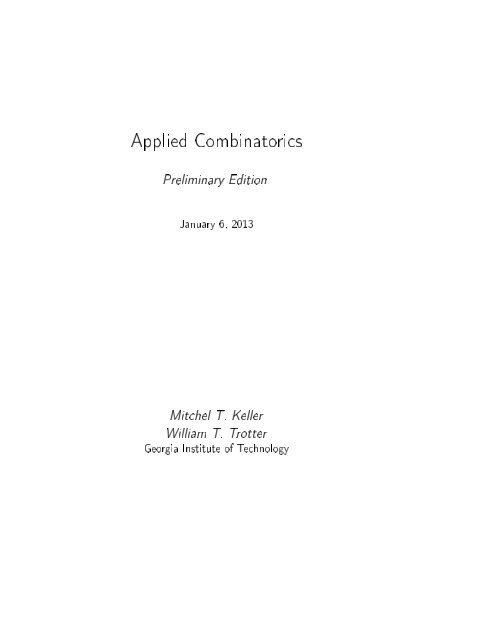 Applied Combinatorics - www.math.gatech.edu - Georgia Institute of ...