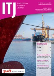 Issue 47-48/2013 - ITJ | Transport Journal