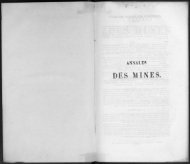 DES MINES. - Journal des mines et Annales des mines 1794-1881.