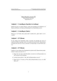 Aufgabenblatt 4 - DBIS - Goethe-Universität