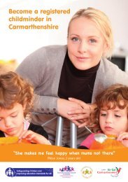 Become a registered childminder in Carmarthenshire - Family ...