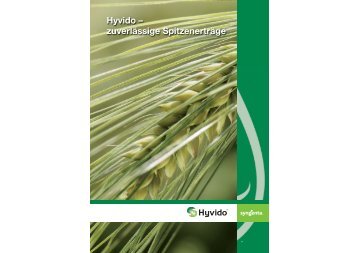 Broschüre Hyvido – zuverlässige Spitzenerträge - Syngenta