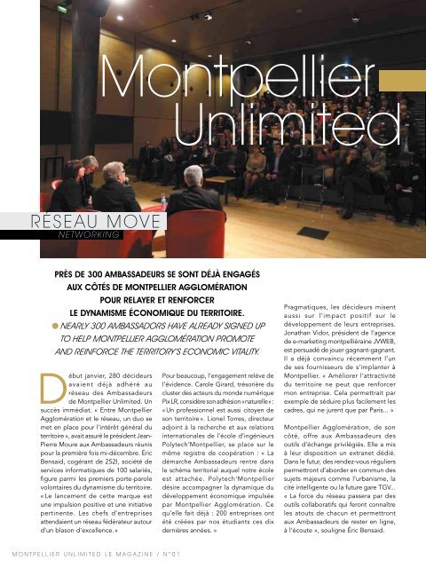 Le MAGAZINE - Montpellier Agglomération