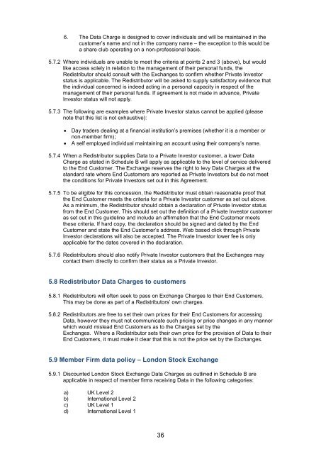 REAL TIME MARKET DATA AGREEMENT - London Stock Exchange