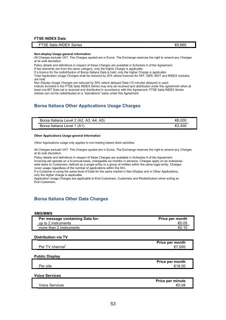 REAL TIME MARKET DATA AGREEMENT - London Stock Exchange