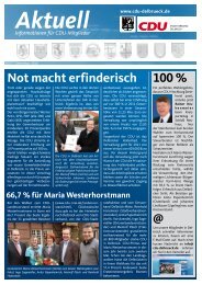 Not macht erfinderisch 100 % @ - CDU Delbrück