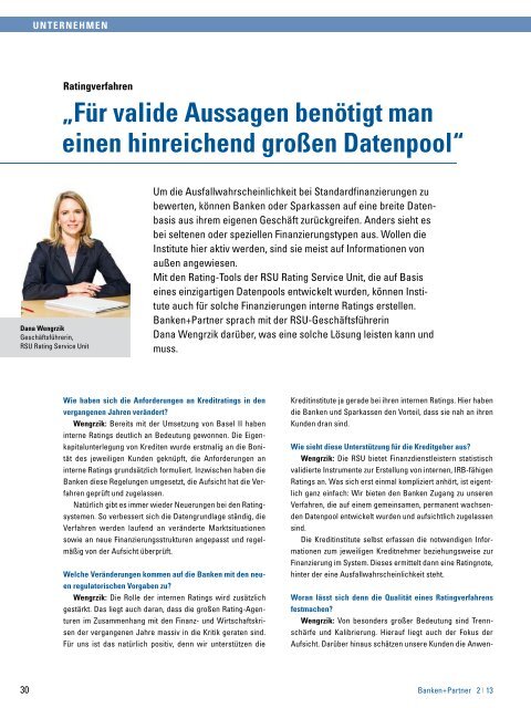 Den vollständigen Text als pdf finden Sie hier - Banken+Partner