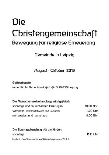 Die Christengemeinschaft