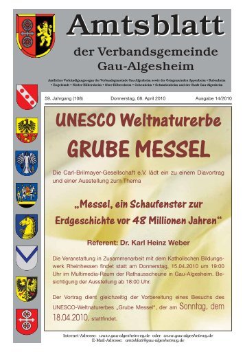 GRUBE MESSEL - Verbandsgemeinde Gau-Algesheim