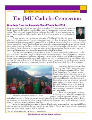 Newsletter - Catholic Campus Ministry