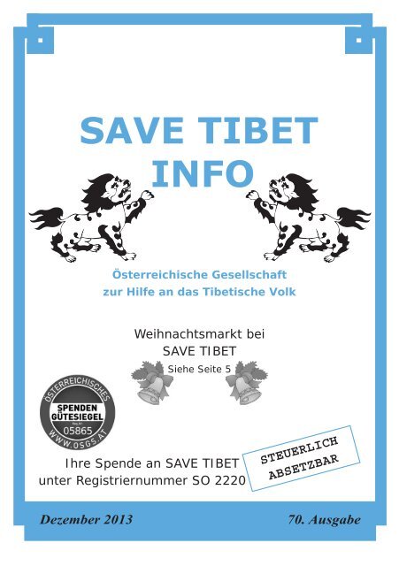 Save Tibet Info November 2013