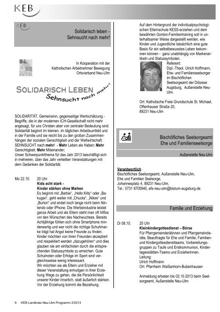 Katholische Erwachsenenbildung Landkreis Neu Ulm e.V. www.keb ...