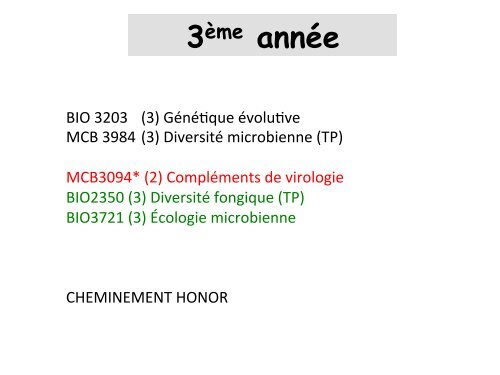 vous trouverez ici - Département de microbiologie et immunologie