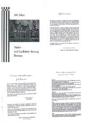 Festzeitschrift 100-Jahr-Feier - Maler- und Lackierer-Innung Bremen