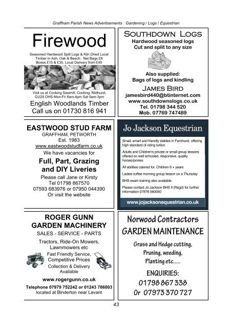 July 2013 - Graffham Parish News